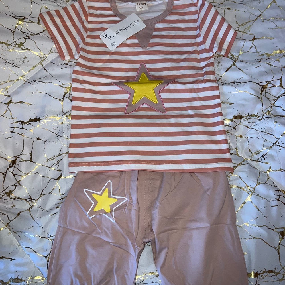 Star Striped Kids Outfit